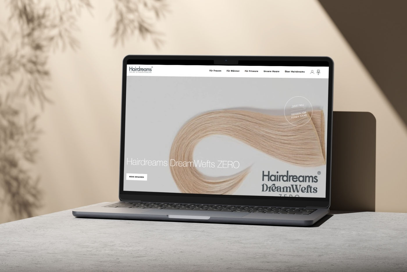 Webdesign Graz: perfect:net, hairdreams.com/de/