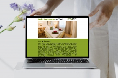 Webdesign Graz: perfect:net, gruenraum-apartment.at